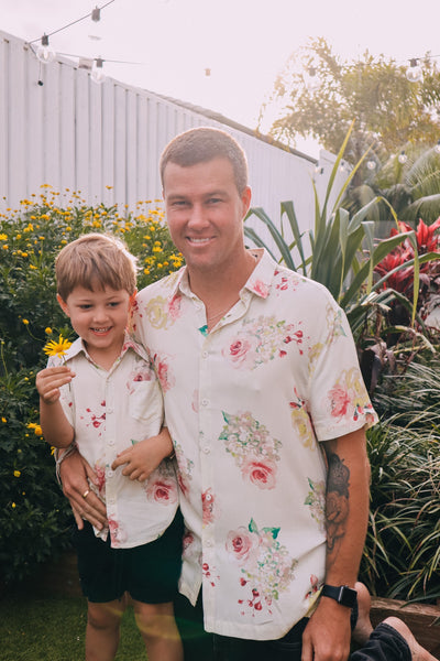Men's Button Up Shirt - Exclusive Floral Dream