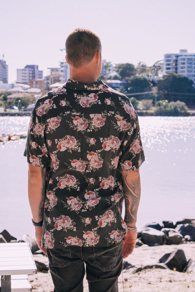 Men's Button Up Shirt - Exclusive Washed Out Print