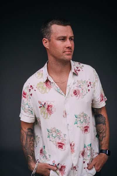 Men's Button Up Shirt - Exclusive Floral Dream